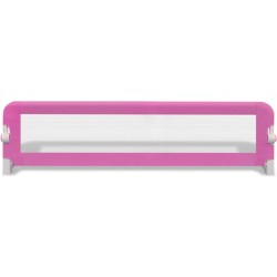 vidaXL Sponde Letto per la Sicurezza dei Bambini 2 pz Rosa 150x42 cm