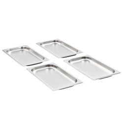 vidaXL Contenitori Gastronorm 12 pz GN 1/3 20 mm in Acciaio Inox