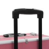 vidaXL Valigia Trolley per Cosmetici Alluminio Rosa