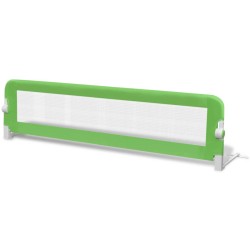 vidaXL Sponde Letto per la Sicurezza dei Bambini 2 pz Verde 150x42 cm