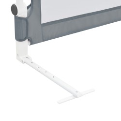 vidaXL Sponde Letto di Sicurezza Bambini Grigio 102x42cm Poliestere