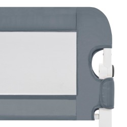 vidaXL Sponde Letto di Sicurezza Bambini Grigio 120x42cm Poliestere