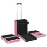 vidaXL Valigia Trolley per Cosmetici in Alluminio Rosa