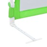 vidaXL Sponde Letto di Sicurezza Bambini Verde 120x42cm Poliestere