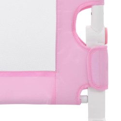 vidaXL Sponde Letto di Sicurezza per Bambini Rosa 180x42cm Poliestere