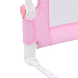 vidaXL Sponde Letto di Sicurezza per Bambini Rosa 180x42cm Poliestere