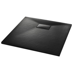 vidaXL Piatto Doccia in SMC Nero 80x80 cm