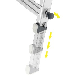 Hailo Piattaforma per Scale TP1 Alluminio