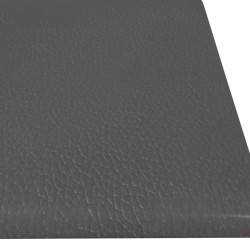 vidaXL Pannelli Murali 12 pz Grigio 60x15 cm Similpelle 1,08 m²