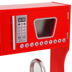 vidaXL Cucina Giocattolo per Bambini in MDF 84x31x89 cm Rossa