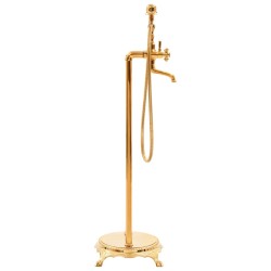 vidaXL Rubinetteria a Colonna per Vasca Bagno Acciaio Inox 99,5cm Oro