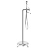 vidaXL Rubinetteria a Colonna per Vasca Acciaio Inox 99,5 cm Argento