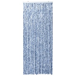 vidaXL Zanzariera Blu Bianco e Argento  90x220 cm Ciniglia