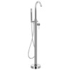 vidaXL Rubinetteria a Colonna per Vasca da Bagno Acciaio Inox 118,5 cm