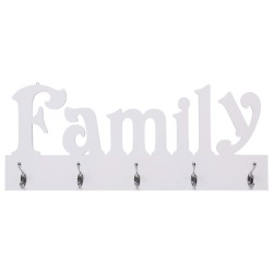 vidaXL Appendiabiti a Muro FAMILY 74x29,5 cm