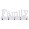 vidaXL Appendiabiti a Muro FAMILY 74x29,5 cm