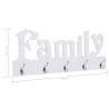 vidaXL Appendiabiti a Muro FAMILY 74x29,5 cm