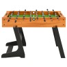 vidaXL Calcio Balilla Pieghevole 121x61x80 cm Marrone Chiaro