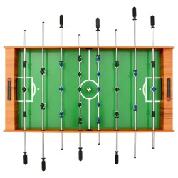 vidaXL Calcio Balilla Pieghevole 121x61x80 cm Marrone Chiaro