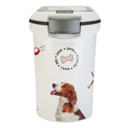 Curver Contenitore Cibo per Animali Motivo Cane con Ruote 35L 