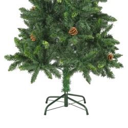 vidaXL Albero di Natale Artificiale con Pigne Verde 150 cm