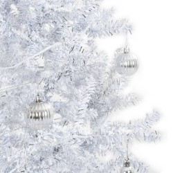 vidaXL Albero di Natale con Neve e Base a Ombrellone Bianco 190 cm