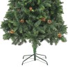 vidaXL Albero di Natale Artificiale con Pigne Verde 210 cm