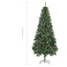 vidaXL Albero di Natale Artificiale con Pigne Verde 210 cm