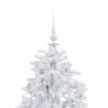 vidaXL Albero di Natale con Neve e Base a Ombrellone Bianco 140 cm