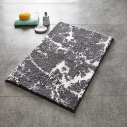 RIDDER Tappeto per il Bagno Marmor Grigio Bianco 90x60 cm 