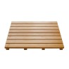 RIDDER Tappeto per il Bagno in Legno Grating Nature 52x52 cm 