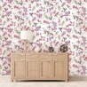 DUTCH WALLCOVERINGS Carta da Parati Motivo Colibrì Rosa