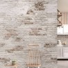 DUTCH WALLCOVERINGS Fotomurale Old Brick Wall Beige e Marrone