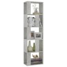 vidaXL Libreria/Divisorio Grigio Cemento 45x24x159 cm in Truciolato 