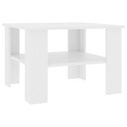 vidaXL Tavolino da Salotto Bianco 60x60x42 cm in Legno ingegnerizzato