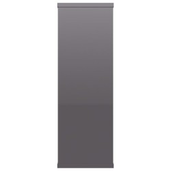 vidaXL Mensole a Muro Grigio Lucido 104x20x58,5 cm in Truciolato