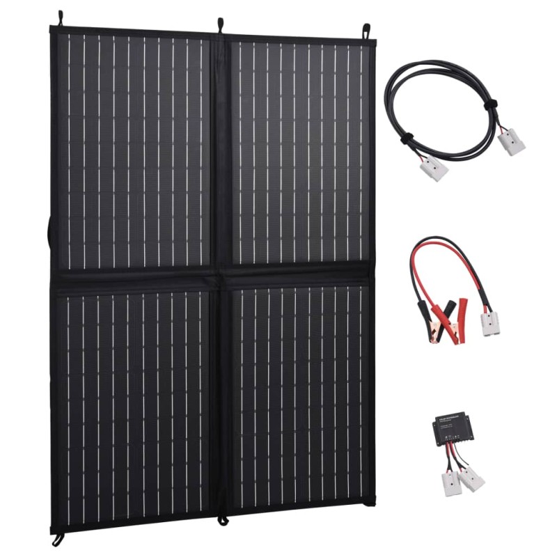 vidaXL Pannello Solare Carica Batteria Pieghevole 100W 12V