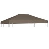 vidaXL Copertura Superiore per Gazebo 310 g/m² 3x4m Grigio Talpa