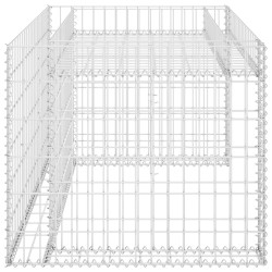 vidaXL Casetta Rasaerba con Fioriera Rialzata 110x80x60cm Filo Acciaio