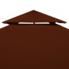 vidaXL Copertura Superiore Gazebo a 2 Strati 310g/m² 4x3m Terracotta