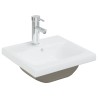 vidaXL Mobile Bagno con Lavabo Integrato Bianco Lucido in Truciolato