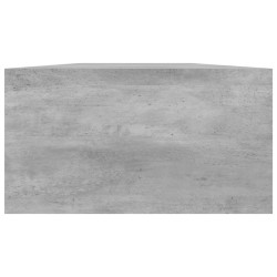 vidaXL Supporto per Schermo Grigio Cemento 100x24x13 cm in Truciolato