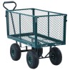 vidaXL Carrello a Mano da Giardino Verde 350 kg