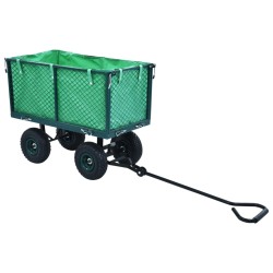 vidaXL Carrello a Mano da Giardino Verde 350 kg