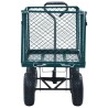 vidaXL Carrello a Mano da Giardino Verde 350 kg