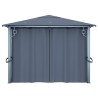 vidaXL Gazebo con Tenda 400 x 300 cm Antracite Alluminio