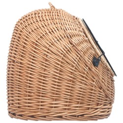 vidaXL Trasportino per Gatti 60x45x45 cm in Salice Naturale