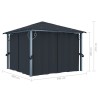 vidaXL Gazebo con Tenda 300 x 300 cm Antracite Alluminio