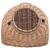 vidaXL Trasportino per Gatti 45x35x35 cm in Salice Naturale