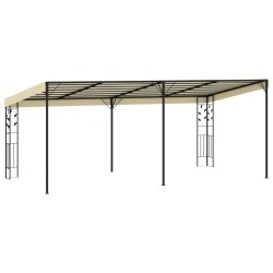 vidaXL Gazebo a Parete 6x3x2,5 m Crema